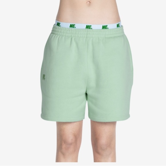 Melody Ehsani Mint Green Logo Fleece Pullover & Shorts Full Set - Picture 5 of 6